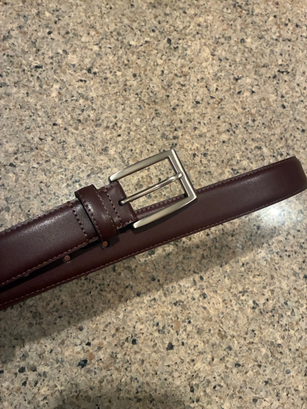 Men's 38 Brooks Brothers Classic Leather Belt in Dark Brown. New